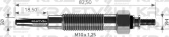 KRAFTVOLL GERMANY 05030008 - Kvēlsvece autospares.lv