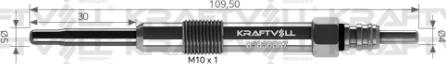 KRAFTVOLL GERMANY 05030087 - Glow Plug www.autospares.lv