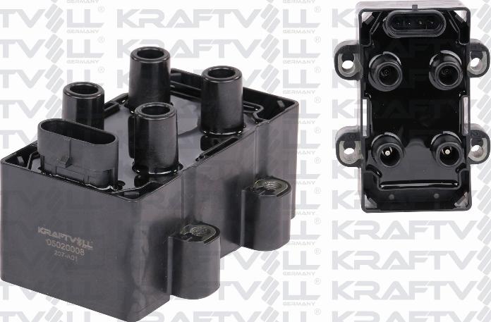 KRAFTVOLL GERMANY 05020008 - Aizdedzes spole www.autospares.lv