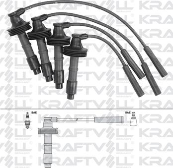 KRAFTVOLL GERMANY 05070257 - Ignition Cable Kit www.autospares.lv