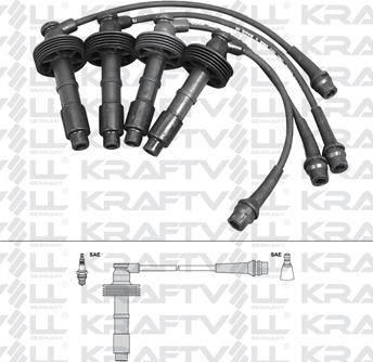 KRAFTVOLL GERMANY 05070236 - Ignition Cable Kit www.autospares.lv