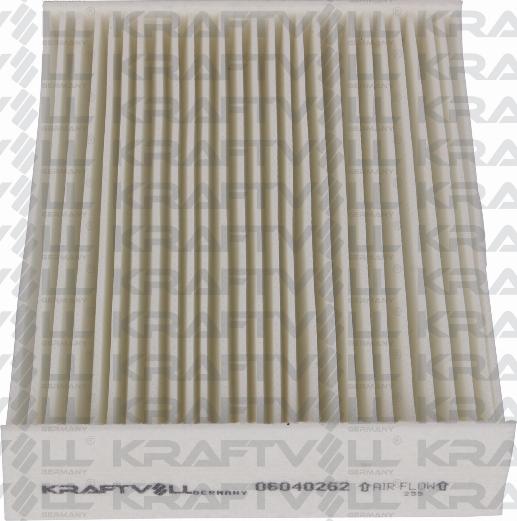 KRAFTVOLL GERMANY 06040262 - Filter, interior air www.autospares.lv