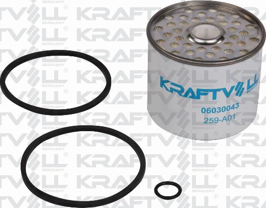 KRAFTVOLL GERMANY 06030043 - Топливный фильтр www.autospares.lv