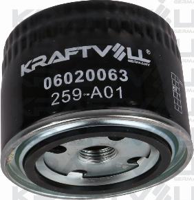 KRAFTVOLL GERMANY 06020063 - Eļļas filtrs www.autospares.lv