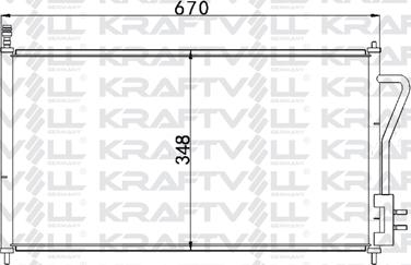 KRAFTVOLL GERMANY 08060116 - Kondensators, Gaisa kond. sistēma www.autospares.lv