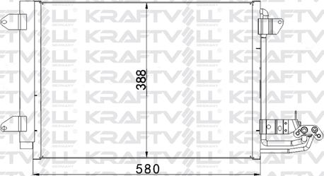 KRAFTVOLL GERMANY 08060130 - Kondensators, Gaisa kond. sistēma www.autospares.lv