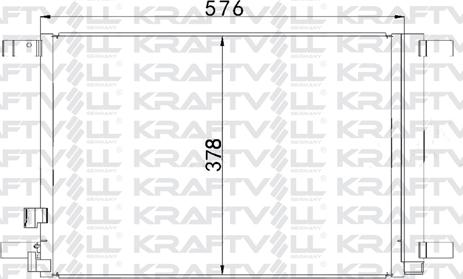 KRAFTVOLL GERMANY 08060131 - Kondensators, Gaisa kond. sistēma www.autospares.lv