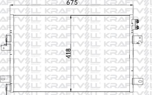 KRAFTVOLL GERMANY 08060216 - Kondensators, Gaisa kond. sistēma www.autospares.lv