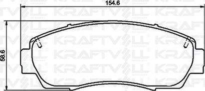 KRAFTVOLL GERMANY 07010091 - Тормозные колодки, дисковые, комплект www.autospares.lv