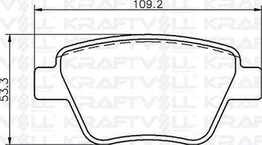 KRAFTVOLL GERMANY 07010054 - Тормозные колодки, дисковые, комплект www.autospares.lv