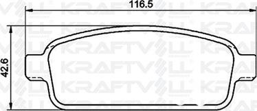 KRAFTVOLL GERMANY 07010056 - Brake Pad Set, disc brake www.autospares.lv