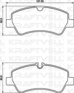 KRAFTVOLL GERMANY 07010066 - Bremžu uzliku kompl., Disku bremzes autospares.lv