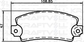 KRAFTVOLL GERMANY 07010003 - Bremžu uzliku kompl., Disku bremzes autospares.lv