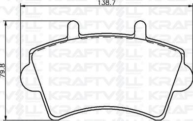 KRAFTVOLL GERMANY 07010016 - Bremžu uzliku kompl., Disku bremzes autospares.lv