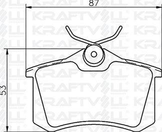 KRAFTVOLL GERMANY 07010012 - Тормозные колодки, дисковые, комплект www.autospares.lv