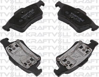 KRAFTVOLL GERMANY 07010017 - Тормозные колодки, дисковые, комплект www.autospares.lv