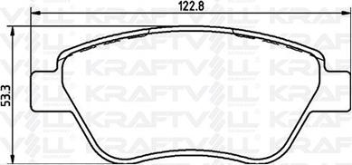 KRAFTVOLL GERMANY 07010032 - Bremžu uzliku kompl., Disku bremzes www.autospares.lv