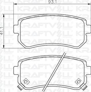 KRAFTVOLL GERMANY 07010102 - Brake Pad Set, disc brake www.autospares.lv