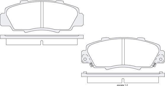 KSH EUROPE 1850.0058087 - Brake Pad Set, disc brake www.autospares.lv