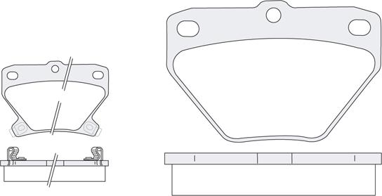 KSH EUROPE 1850.0058022 - Тормозные колодки, дисковые, комплект www.autospares.lv