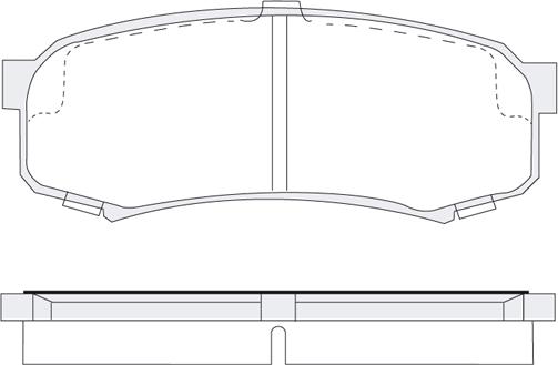 DJ Parts BP1009 - Brake Pad Set, disc brake www.autospares.lv