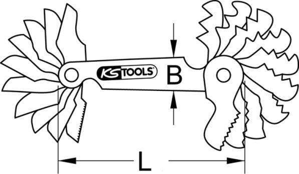 KS Tools 420.1705 - Fiksējošo skavu komplekts, Virsbūve www.autospares.lv