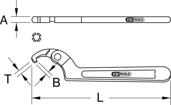 KS Tools BT651150 - Atsperu savilcējs, Balstiekārtas atspere www.autospares.lv