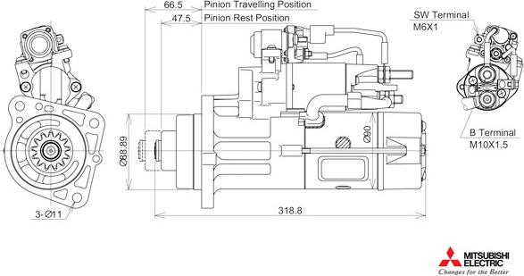 KUTNAK AUTOMOTIVE 723494M - Starter www.autospares.lv