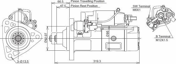 KUTNAK AUTOMOTIVE 723495/M - Starter www.autospares.lv