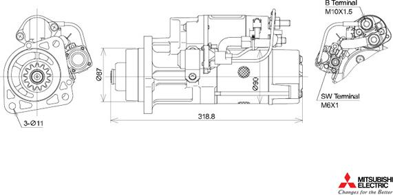 KUTNAK AUTOMOTIVE 723498M - Starteris autospares.lv