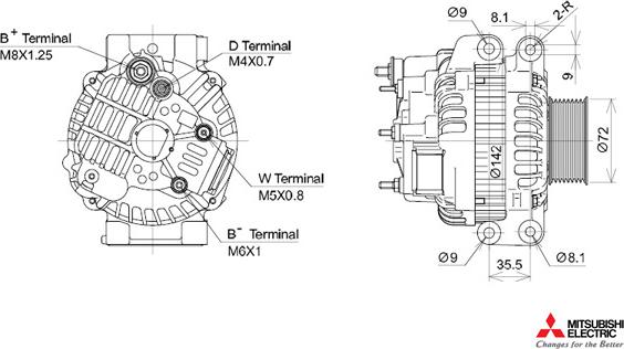 KUTNAK AUTOMOTIVE 723419/M - Генератор www.autospares.lv