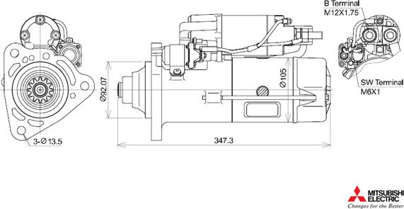 KUTNAK AUTOMOTIVE 723489/M - Starter www.autospares.lv