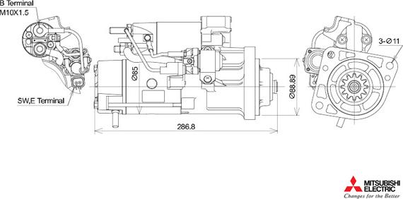 KUTNAK AUTOMOTIVE 723436/M - Starteris www.autospares.lv