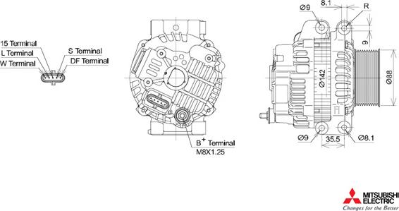 KUTNAK AUTOMOTIVE 723423/M - Ģenerators autospares.lv