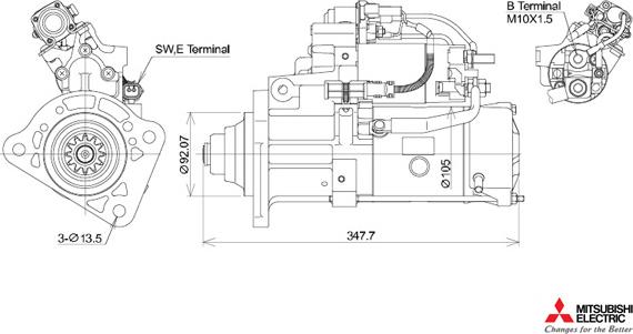 KUTNAK AUTOMOTIVE 723550M - Starteris www.autospares.lv