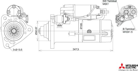 KUTNAK AUTOMOTIVE 723553/M - Starter www.autospares.lv