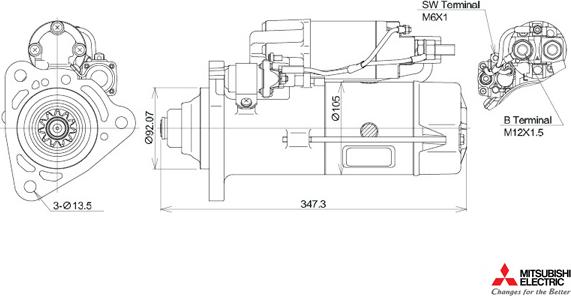 KUTNAK AUTOMOTIVE 723552/M - Starteris autospares.lv