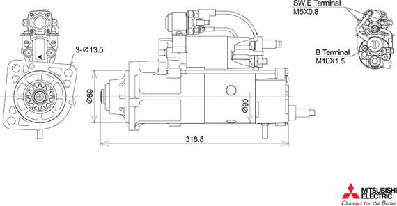 KUTNAK AUTOMOTIVE 723537/M - Starteris www.autospares.lv