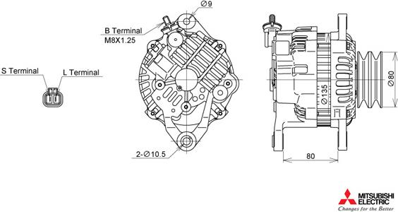 KUTNAK AUTOMOTIVE 722408/M - Ģenerators www.autospares.lv