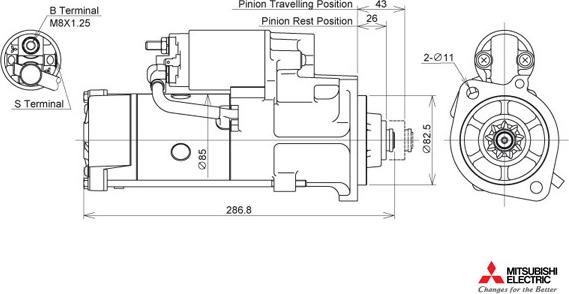 KUTNAK AUTOMOTIVE 722313/M - Starteris www.autospares.lv