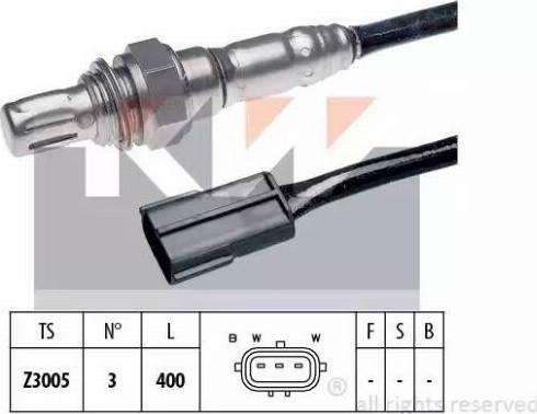 KW 497 055 - Lambda Sensor www.autospares.lv