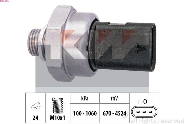 KW 480 015 - Devējs, Eļļas spiediens www.autospares.lv