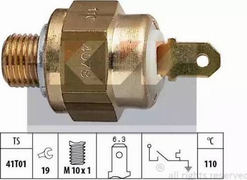 KW 540 078 - Sensor, coolant temperature www.autospares.lv