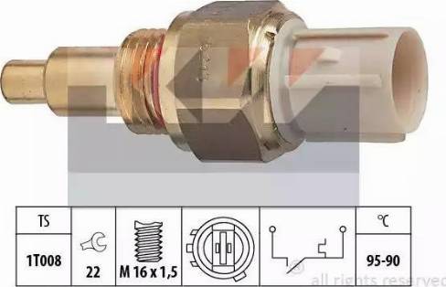 KW 550 213 - Термовыключатель, вентилятор радиатора / кондиционера www.autospares.lv