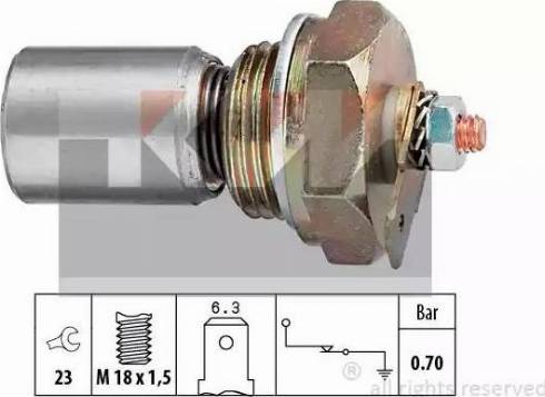 KW 500 082 - Датчик, давление масла www.autospares.lv