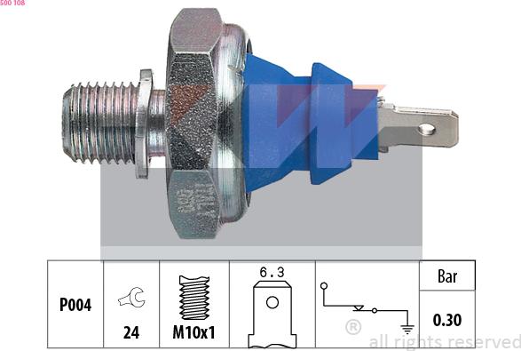 KW 500 108 - Devējs, Eļļas spiediens autospares.lv