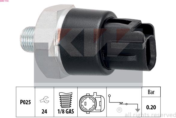 KW 500 114 - Devējs, Eļļas spiediens autospares.lv