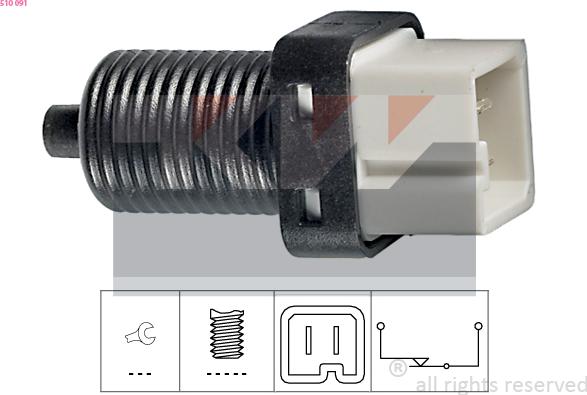 KW 510 091 - Bremžu signāla slēdzis www.autospares.lv