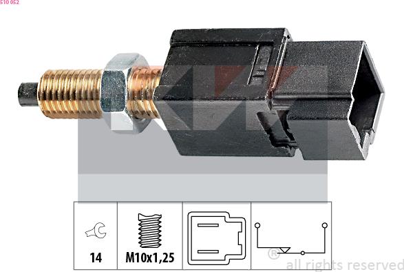 KW 510 052 - Bremžu signāla slēdzis www.autospares.lv