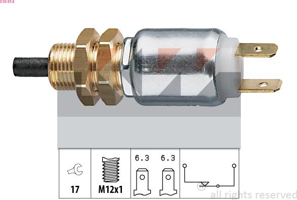 KW 510 014 - Bremžu signāla slēdzis www.autospares.lv